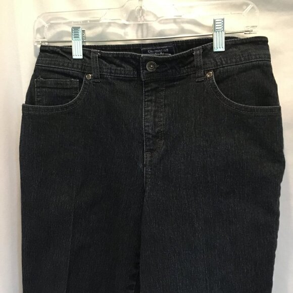 Charter Club Jeans Jean Shop Women's Size 8 Short Classic Fit Embellished Dark - Picture 3 of 8